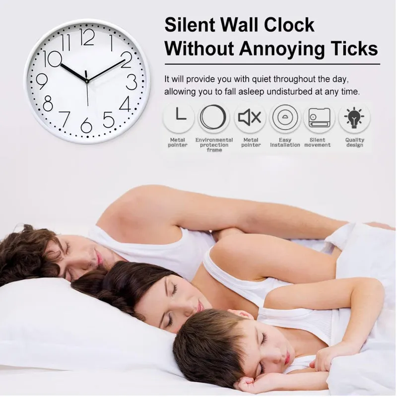 Tynox Analog Wall Clock - White media 7