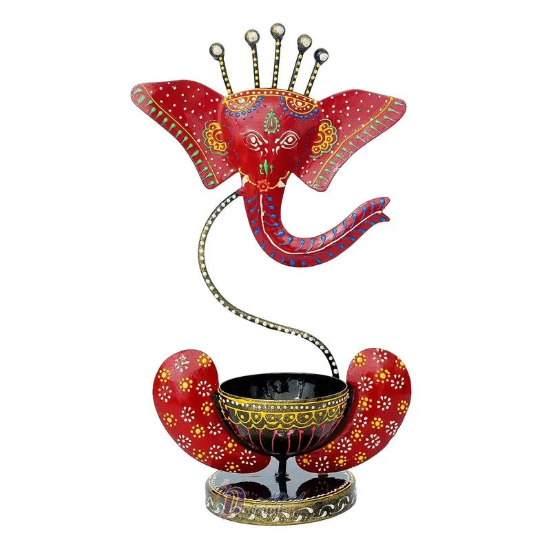 Aureum Glow Premium Candle Holder - Red,Black media 3