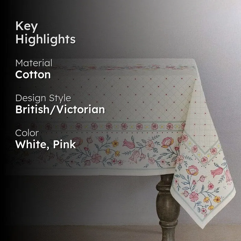Raindrops And Roses Table Cover - Six Seater media 2