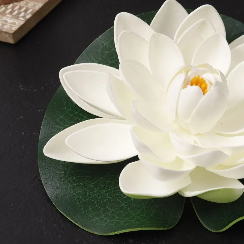 Timeless Floating Artificial Lotus - White media 4