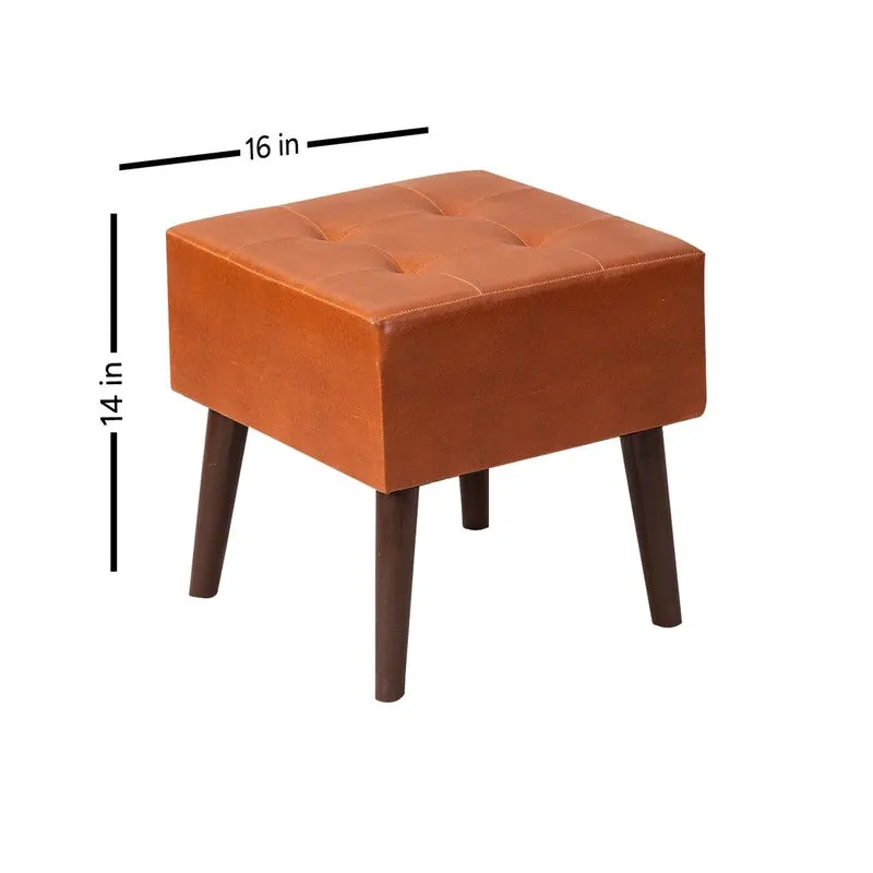 Timber Block Ottoman - Orange media 7