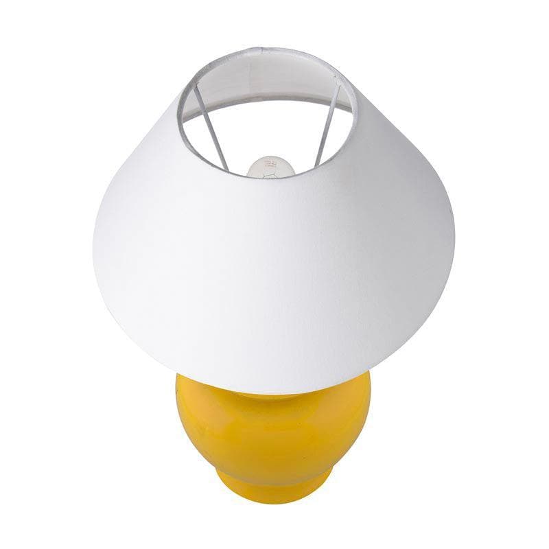 Fancy Pants Ceramic Table Lamp With Conical Shade (White) - Set of Two media 4