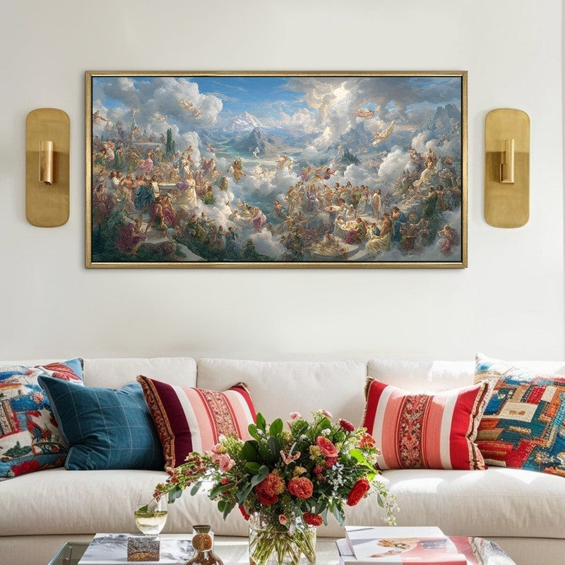 High Heavens Canvas Wall Painting With Frame