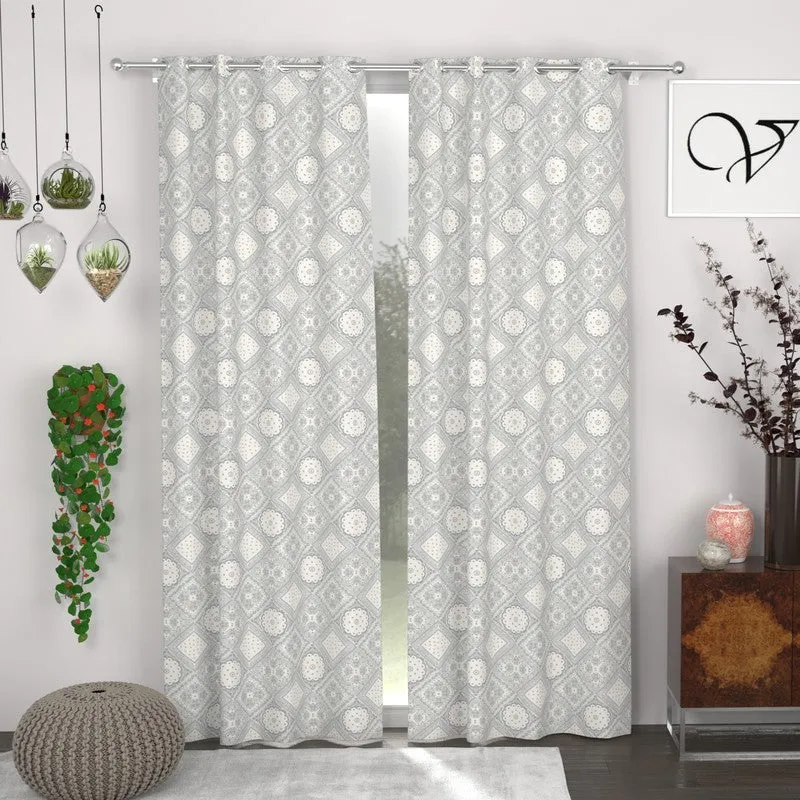 Solid Aura Drape Curtains - Set of Two media 1