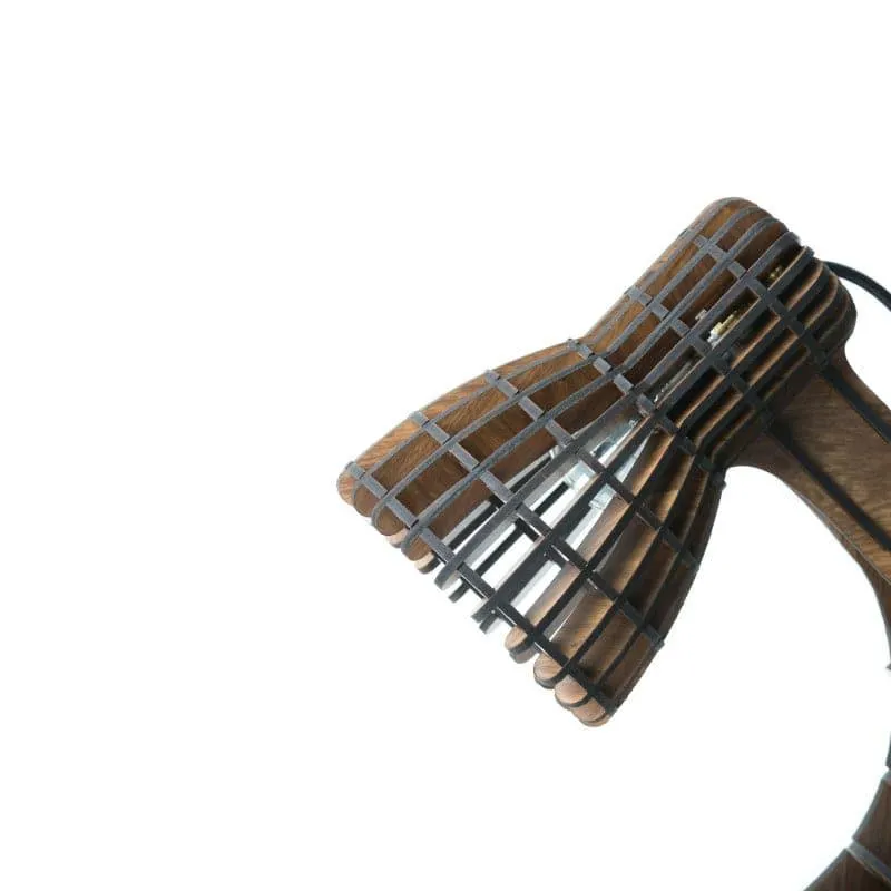 Cora Wooden Table Lamp - Brown media 5