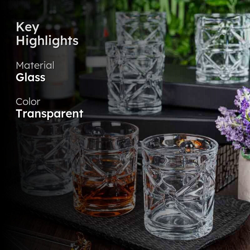 Billy Whiskey Glass(280 ml ) - Set of Six media 2