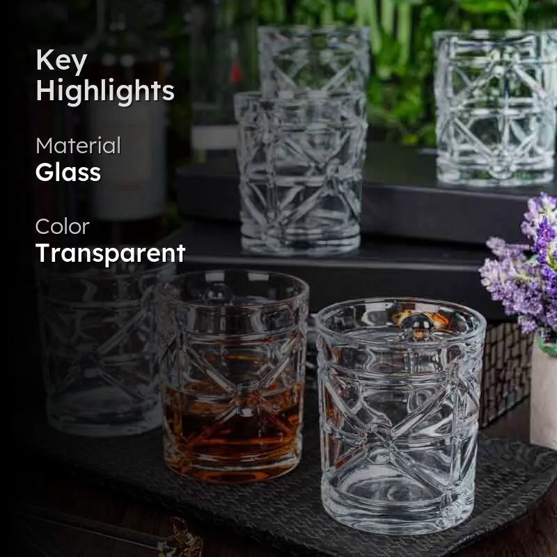 Billy Whiskey Glass(280 ml ) - Set of Six media 2