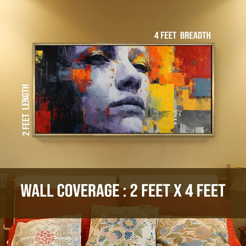 Colorbound Mind Canvas Wall Painting With Frame media 8