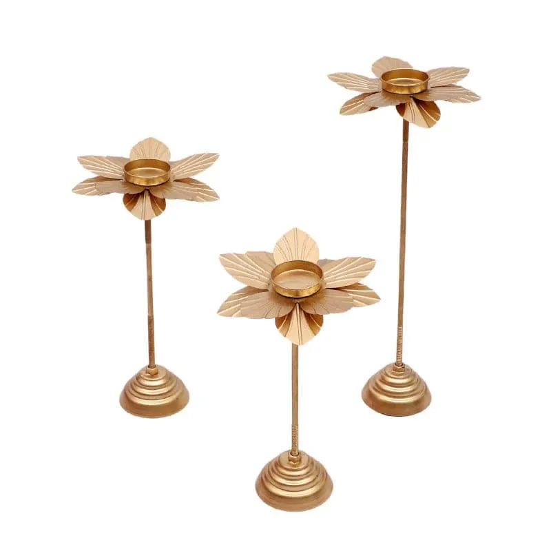 Florencia Tealight Candle Holder - Set Of Three media 5