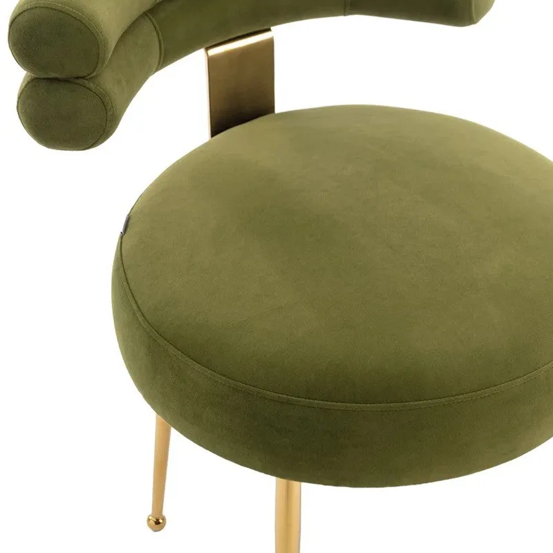 Velmora Metal Accent Chair - Green media 9