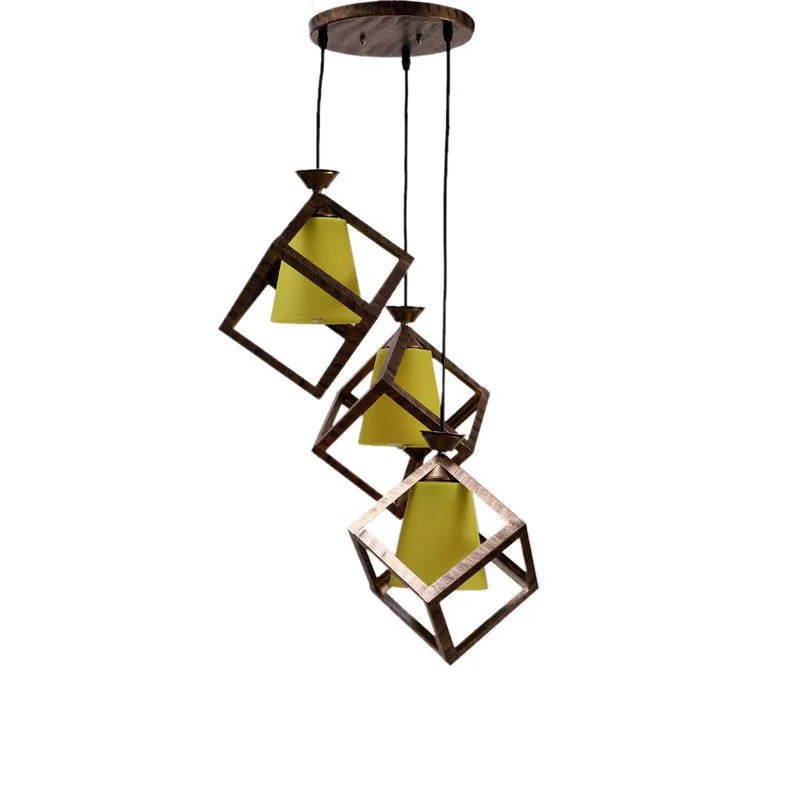 Flora Glow PVC Ceiling Lamp - Yellow media 3