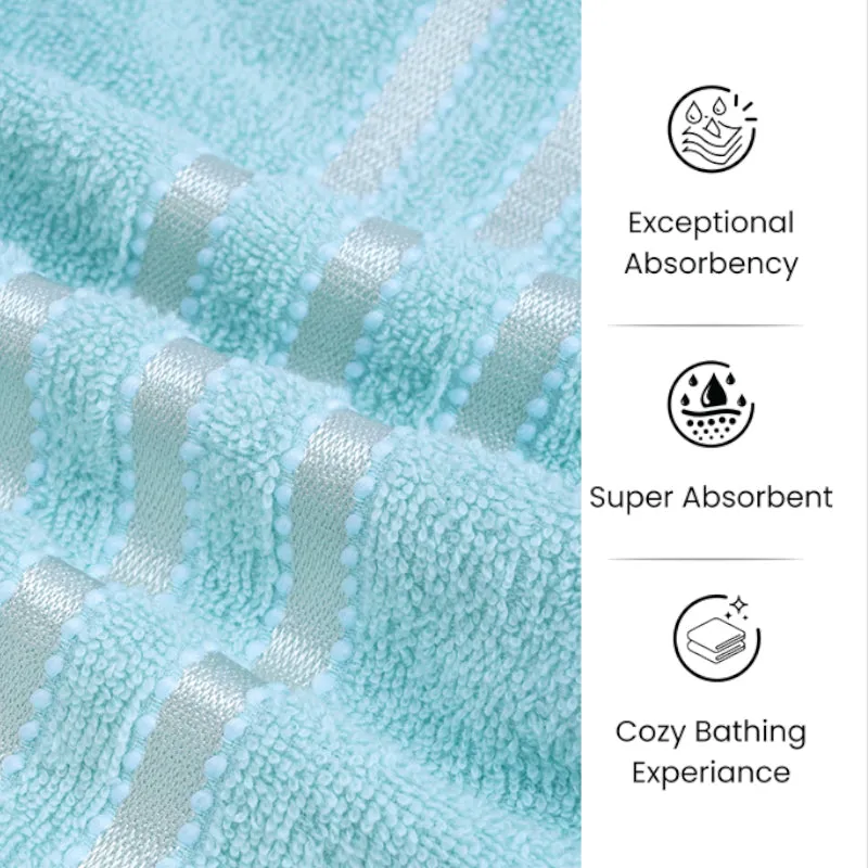 Micro Cotton LuxeDry Comfort Solid Bath Towel - Sea Blue media 8