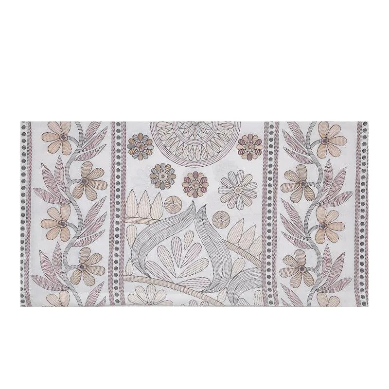 Madviya Floral Diwan Set (Grey) - Eight Piece Set media 4