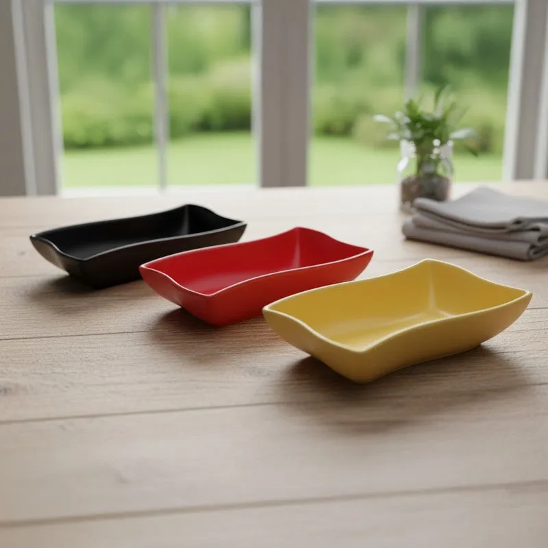 Fiesta Trio Bone China Platter Set - Set Of Three media 1