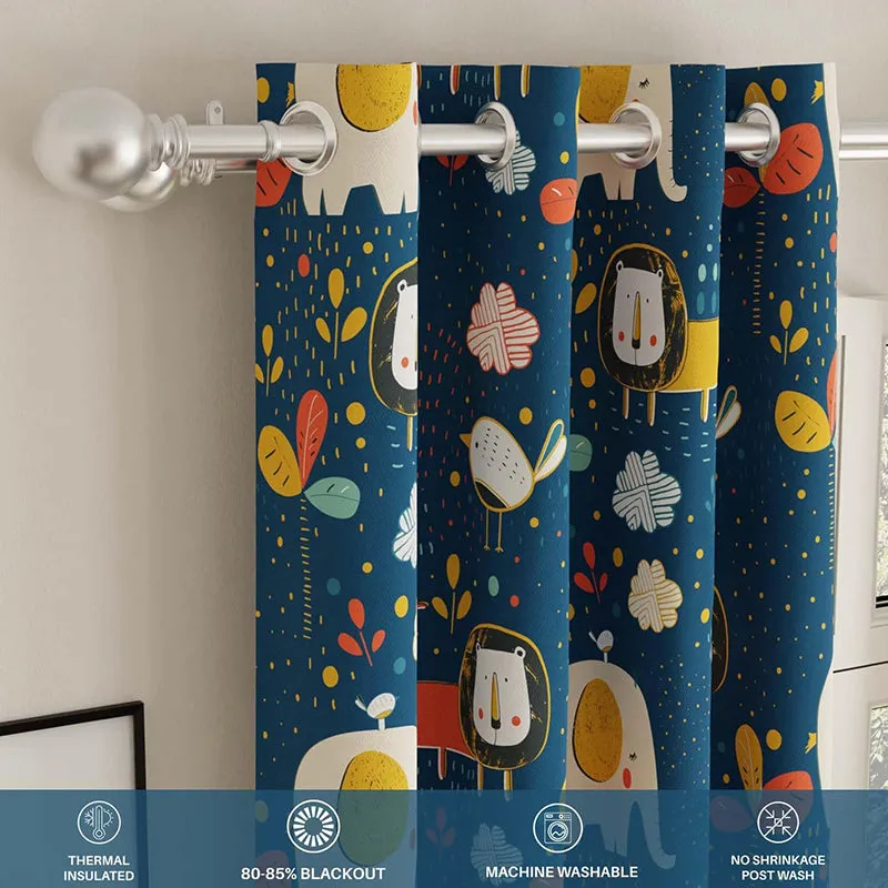 Urban Space Lion King Curtain - Blue media 4