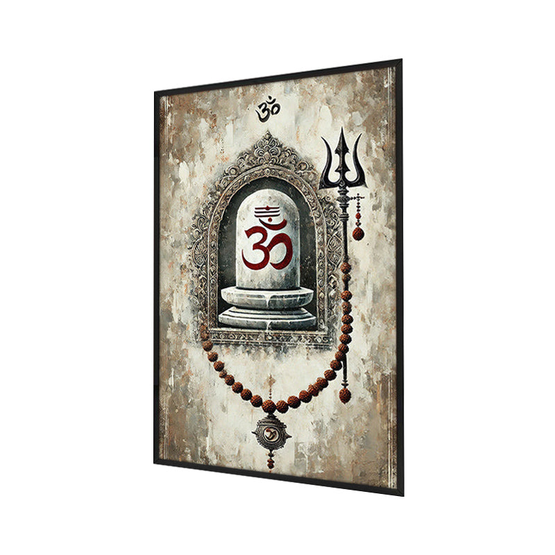 Echoes Of Aum Wall Painting With Frame media 3