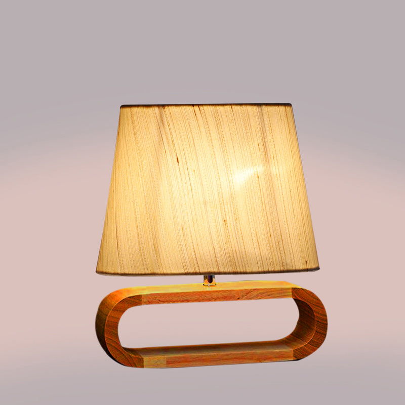 Cotin I Curve Cotton Table Lamp - OffWhite,Brown media 4