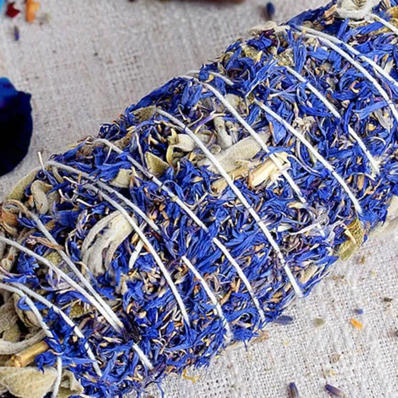 Sage With Blue Corn Smudge Wand media 3