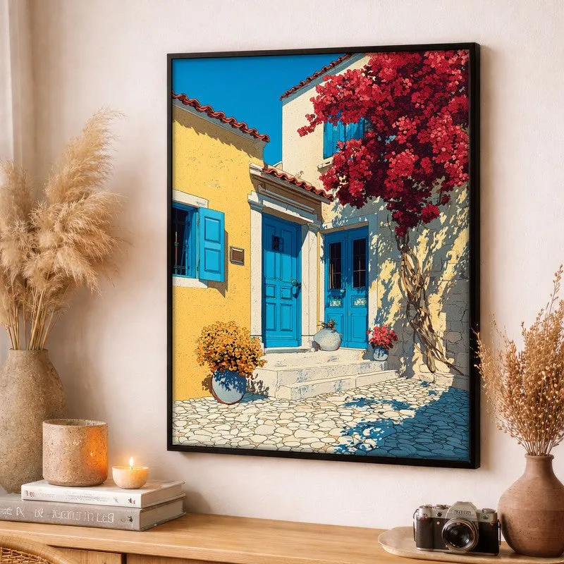 Petal shade Canvas Wall Painting - Black Frame media 3