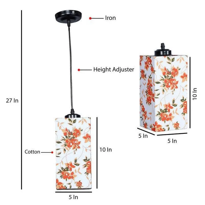 Orange Life Fabric Ceiling Lamp media 7