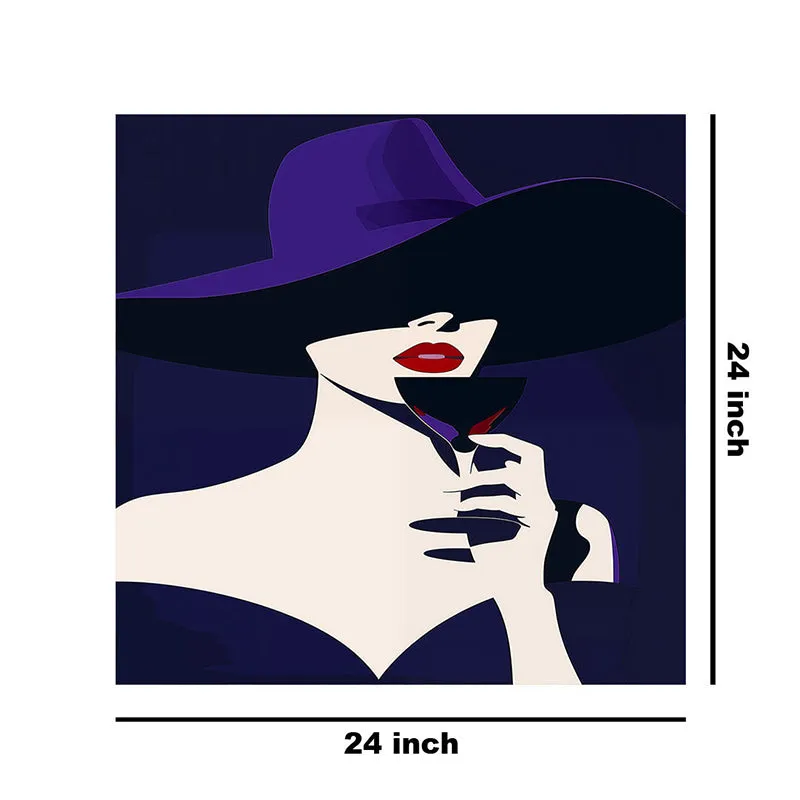 Mafia Brunette Model Silhouette Wall Painting media 8
