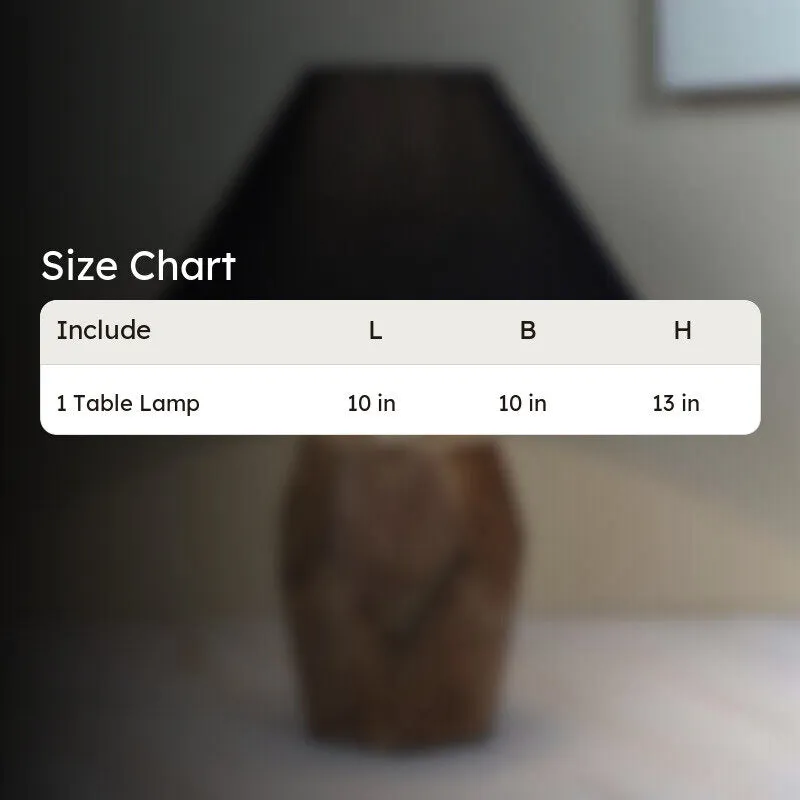 Torou Solid Mango Wood Table Lamp - Black,Brown media 7