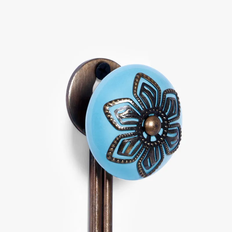 Hesho Filigree Wall Hook - Blue media 6