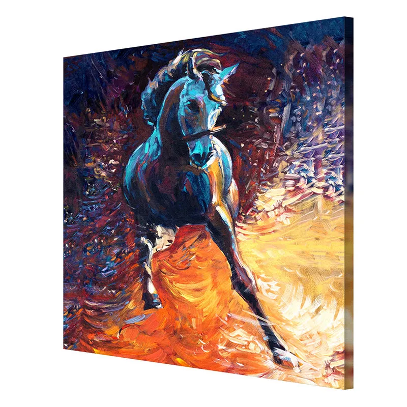 Cosmic Stallion Wall Painting media 6