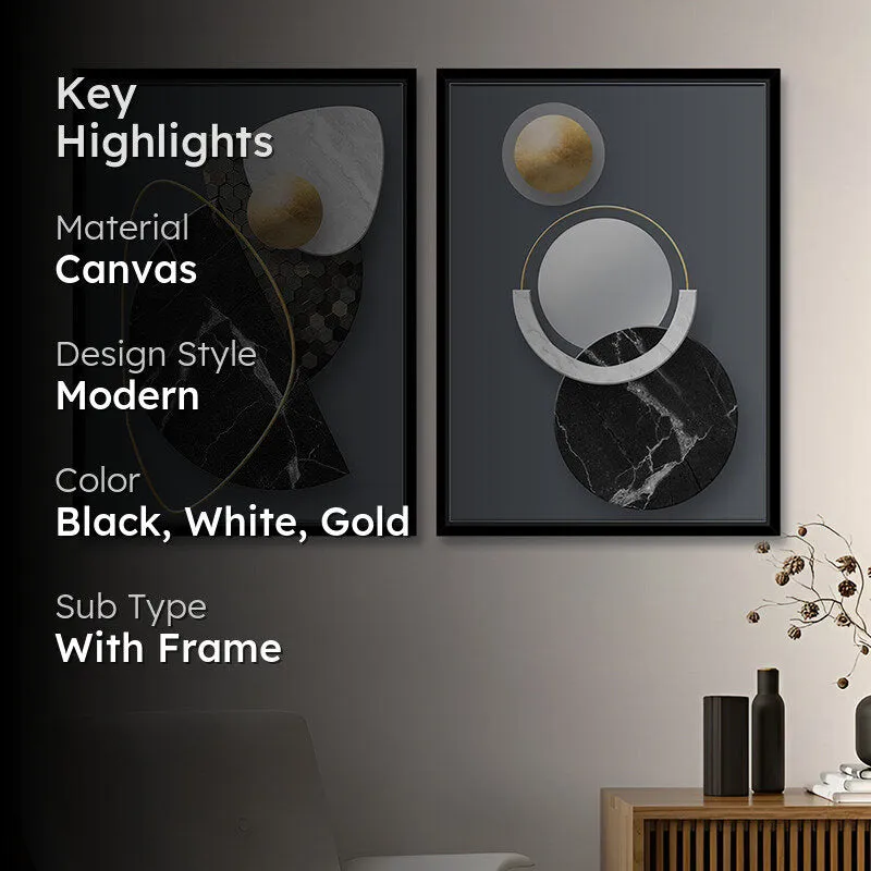 Forms Of Abstraction Wall Art - Set Of Two media 2