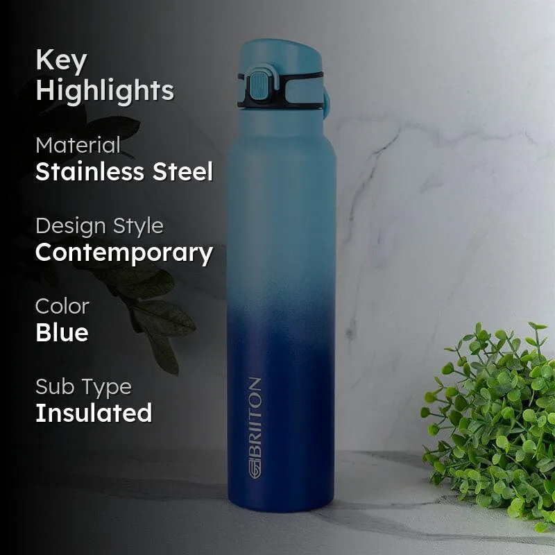 Magi Hot & Cold Thermos Water Bottle (Light Blue & Dark Blue) - 1000 mL media 2