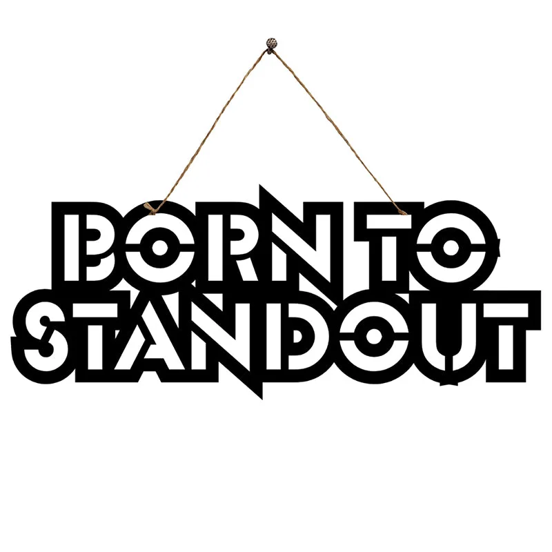 Born To Standout Mild Steel Wall Accent media 3