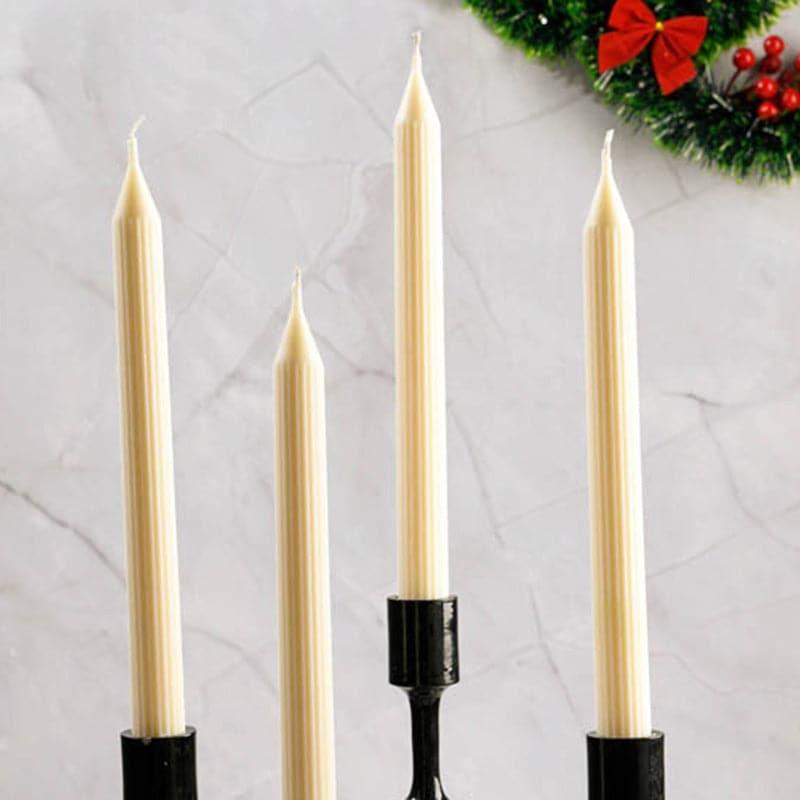 Set of 4 Guidance Taper Candles - Cinnamon Roll Scented media 6