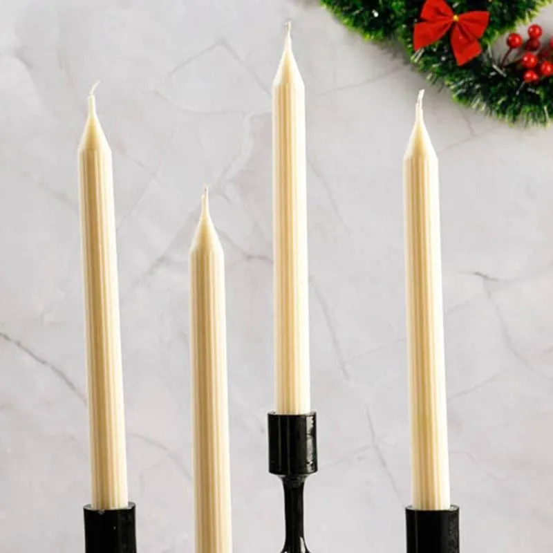 Set of 4 Guidance Taper Candles - Cinnamon Roll Scented media 6