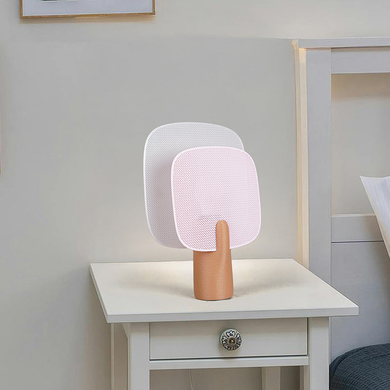 Regen Lume 3D Printed Table Lamp - White & Pink media 4