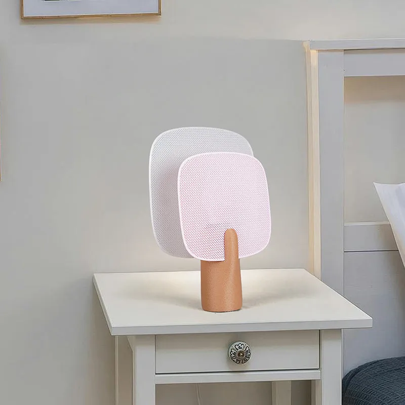 Regen Lume 3D Printed Table Lamp - White & Pink media 4