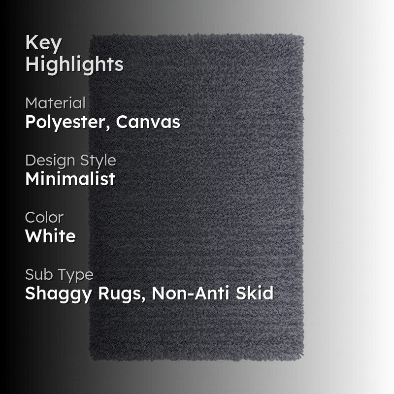 Table Tufted Woven Whisper Rug - White media 2