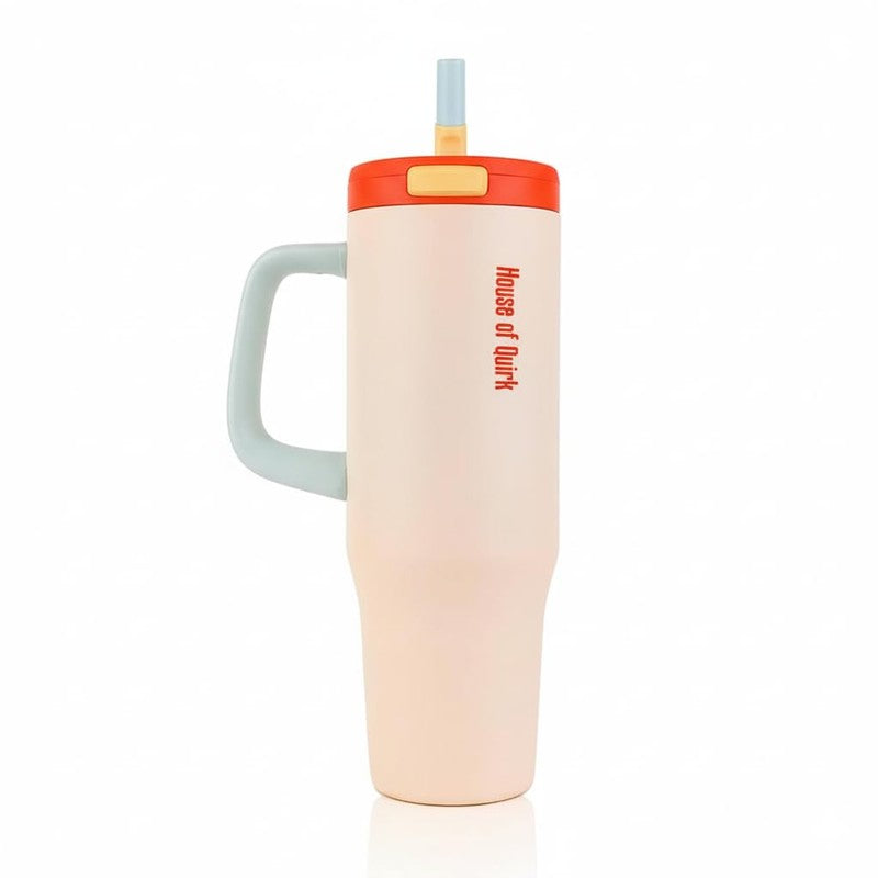 AuraGrip Stainless Steel Tumbler (1200 ML) - Peach media 3