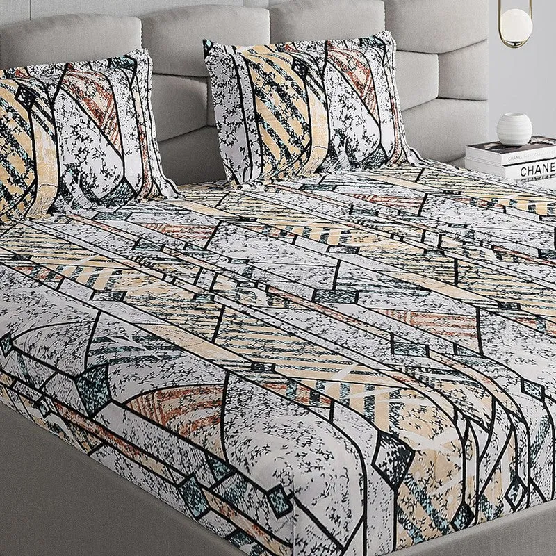 Monte Carlo Flow Forms Bedsheet (White) - 280 GSM media 3