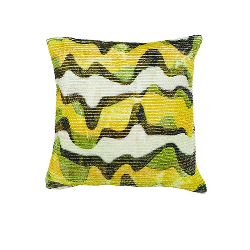 RythmFlow Cushion Cover (Yellow) - Set Of Two media 3