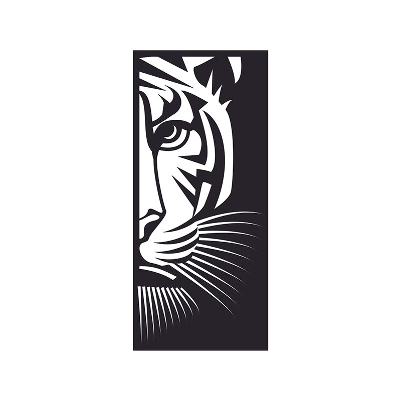 Tiger Panel Black Iron Wall Accent media 3