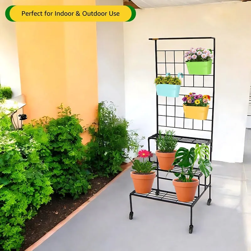 Graziana Tiered Planter Stand - Black media 3