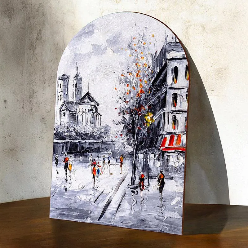 Greyscale Cityscapes MDF Wall Art media 2