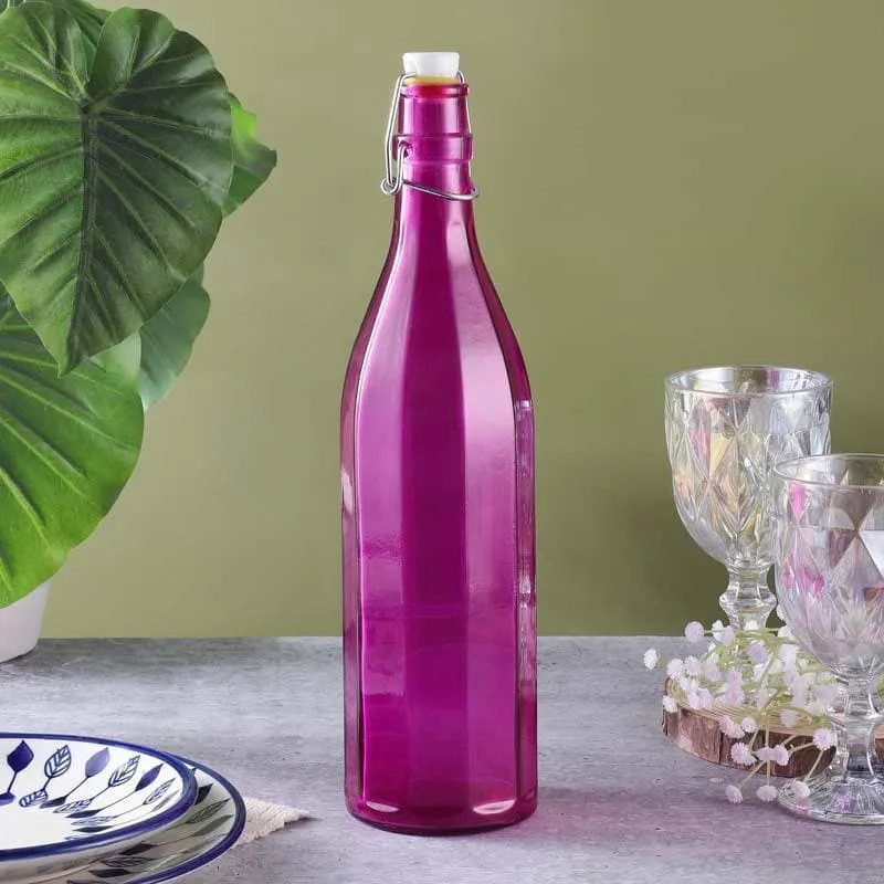 Vintage Fliptop Bottle - Purple media 1