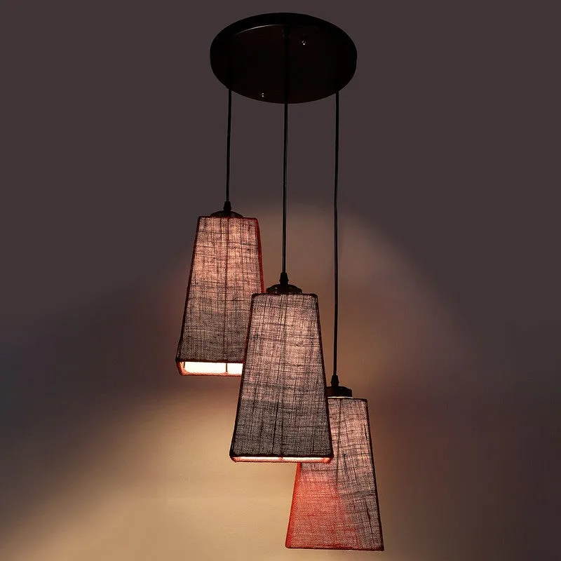 Shadowlux Triple Metal Ceiling Lamp - Maroon media 7