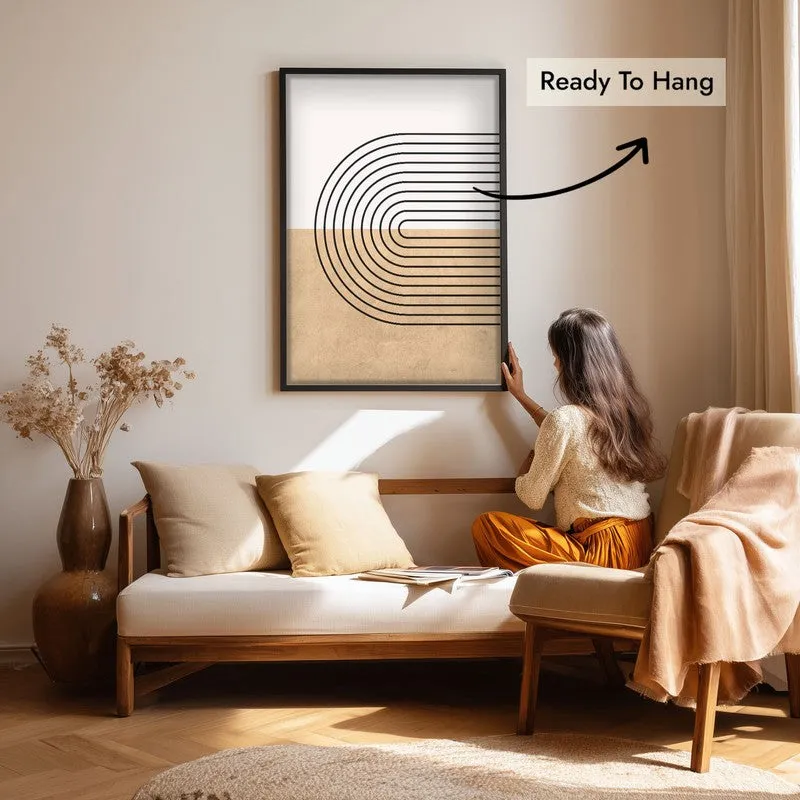 Calm Compositions Canvas Wall Painting With Black Frame media 7