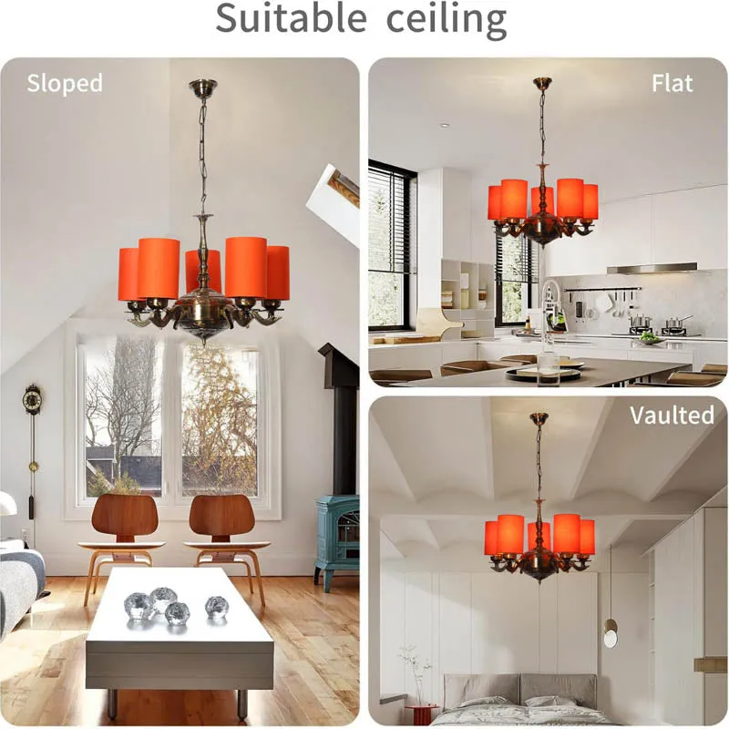Softitto Cylindrical Golden Antique Ceiling Lamp media 5