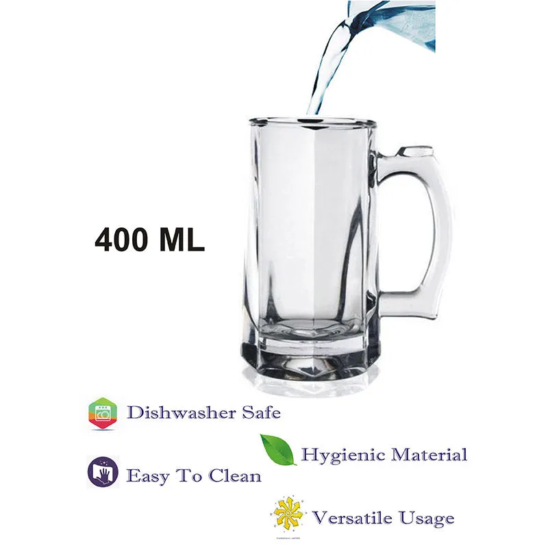 Bara Beer Mug (400 ML) - Set Of Six media 4