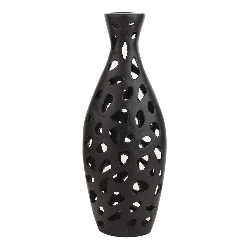 Modern Hollow Pattern Decorative Vase Set - Set Of Two media 4