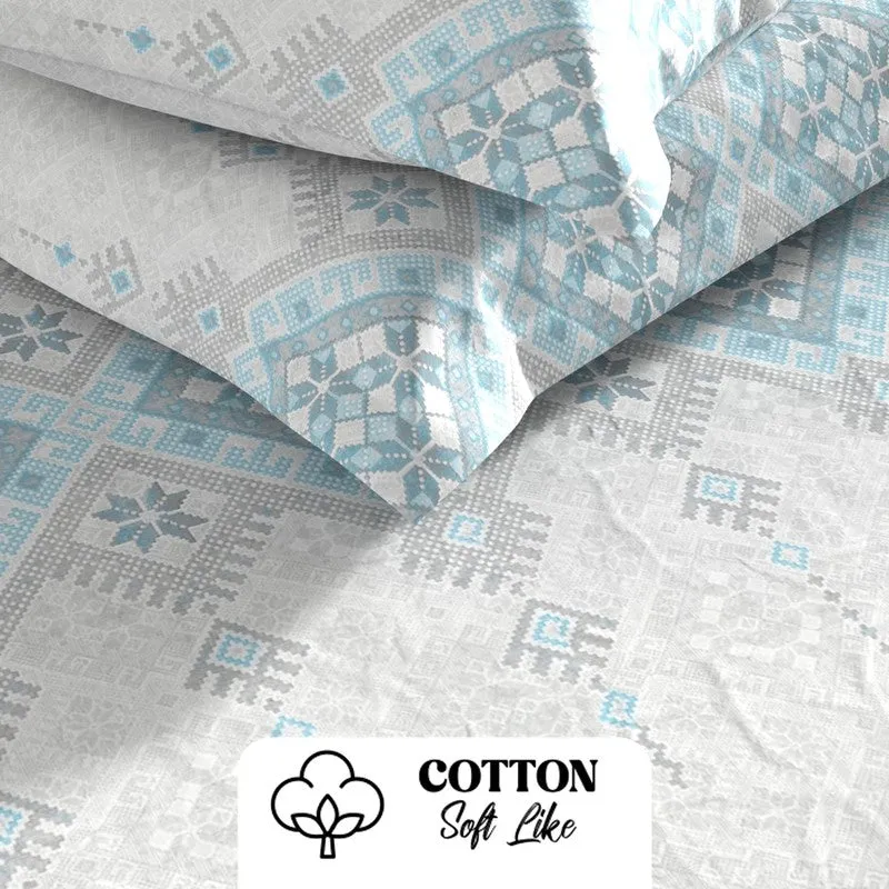 Arlyn Bedsheet (Blue) - 115 GSM media 5