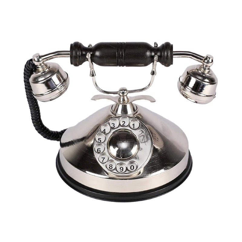 Rava Silver Antique Telephone Showpiece - Silver media 3